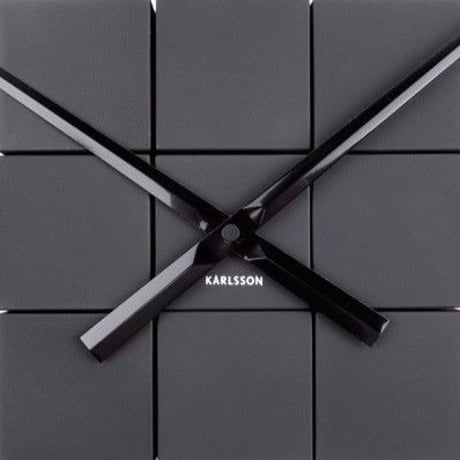 カールソン◆KARLSSON  KA5698BK◆キュービッククロック(ブラック)◆DIY Cubic Wall Clock