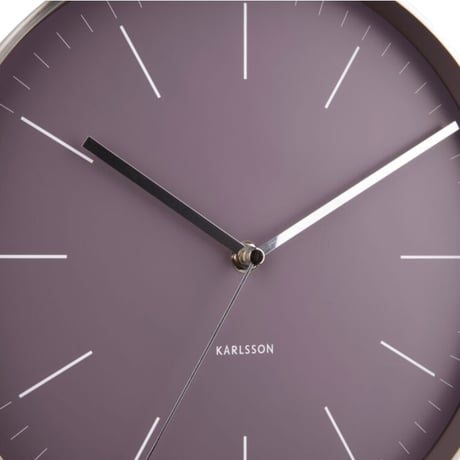 カールソン◆KARLSSON KA5732PU◆「ミニマル」掛け時計(紫)◆27.5cm◆アルマンドブリーベルド
