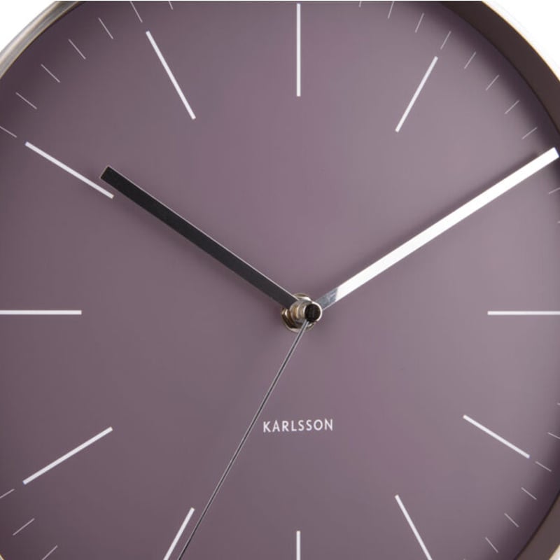 カールソン◇KARLSSON KA5732PU◇「ミニマル」掛け時計(紫)◇27.5cm