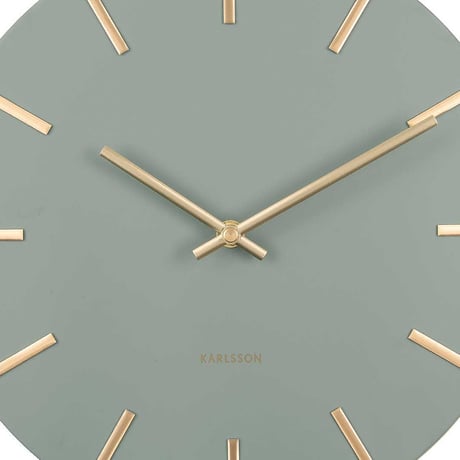 カールソン◆KARLSSON KA5821DG◆シンプルウォールクロック(ジャングルグリーン)◆30cm◆Charm Wall Clock