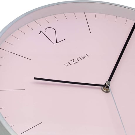 NEXTIME◆NEXT  3254RZ◆エッセンシャルシルバー 掛け時計◆Ø34cm◆ESSENTIAL SILVER