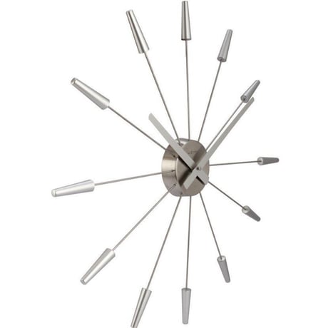 NEXTIME ◆NEXT 2610zi◆シルバープラグ掛け時計(シルバー)◆Plug Inn【正規輸入品】