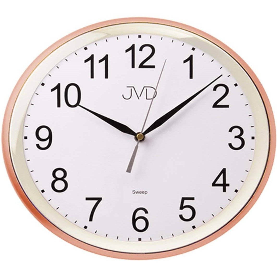 JVD◇HP664.8◇シンプル楕円形の壁掛け時計◇27cm x 30cm◇チェコ