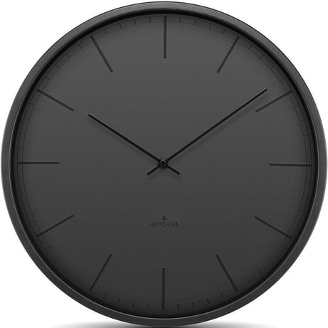 ホイヘンス◆HUYGENS HU16003◆ブラック掛け時計◆サイレントウォールクロック◆直径25cm
