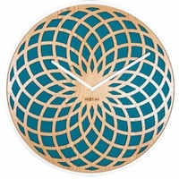 NEXTIME◆NEXT-3150TQ◆ "SUN SMALL" 掛け時計◆ターコイズ仕様◆サイレントクォーツ