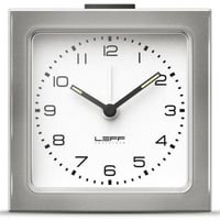 レフ・アムステルダム◆LEFF Amsterdam Scope12◆ブロック目覚まし時計(SSホワイト)◆Block Clock White Arabic
