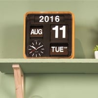 カールソン◆KARLSSON KA5364WD◆ミニフリップ壁掛け時計(ウッド)◆Mini Flip Wall Clock