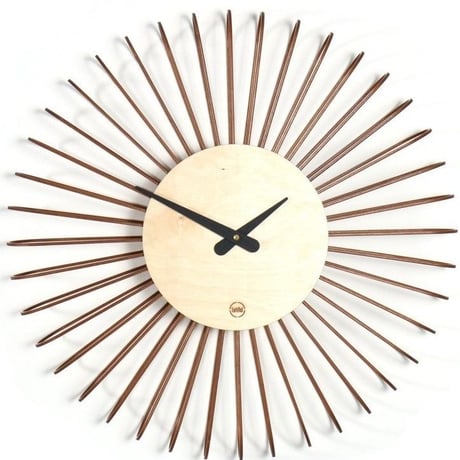 FARBFLUT DESIGN◆CIRCULO サーキュロ◆デザイナーの壁掛け時計◆55 cm◆ナチュラルバーチ
