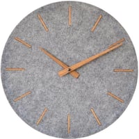 FARBFLUT DESIGN◆FELTRO フェルトロ◆デザイナーの壁掛け時計◆30 cm◆グレー