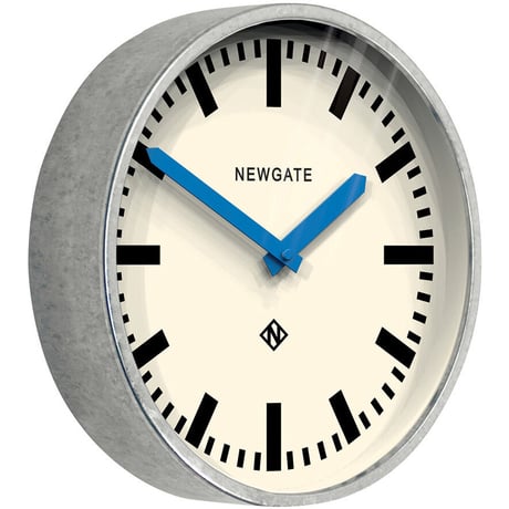 ニューゲート◆Newgate LUGG667GALBL◆青い針の掛け時計 (30㎝)◆The Luggage Galvanised Wall Clock
