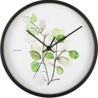 カールソン◆KARLSSON KA5884◆ボタニカル ユーカリ掛け時計◆ホワイト◆直径26cm