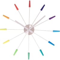 NEXTIME ◆NEXT NT2610di◆カラフルプラグ掛け時計(レインボー)◆Plug Inn【正規輸入品】
