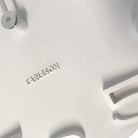 カールソン◆KARLSSON KA5311WH◆ON THE EDGE 掛け時計(白)◆42cm◆BOX32