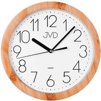 JVD◆H612.18◆ノイズレスクロック 壁掛け時計 (ベージュ)◆チェコ共和国、東欧時計