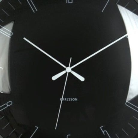 カールソン◆KARLSSON  KA5754BK◆ドーム型 掛け時計(黒)◆Dragonfly Wall Clock