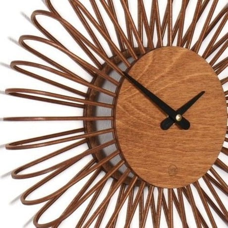 FARBFLUT DESIGN◆CIRCULO サーキュロS◆デザイナーの壁掛け時計◆33 cm◆コニャック