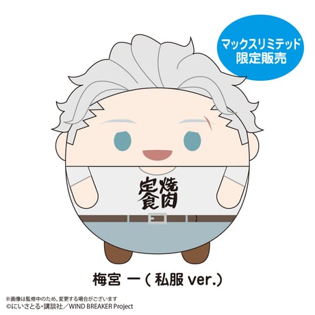 ウィンブレ 梅宮一 おまんじゅう・もちマス・ぽてコロ・はぐキャラ 12点セット グッズ-ぬいぐるみ】WIND BREAKER ぽてコロマスコットMsize D