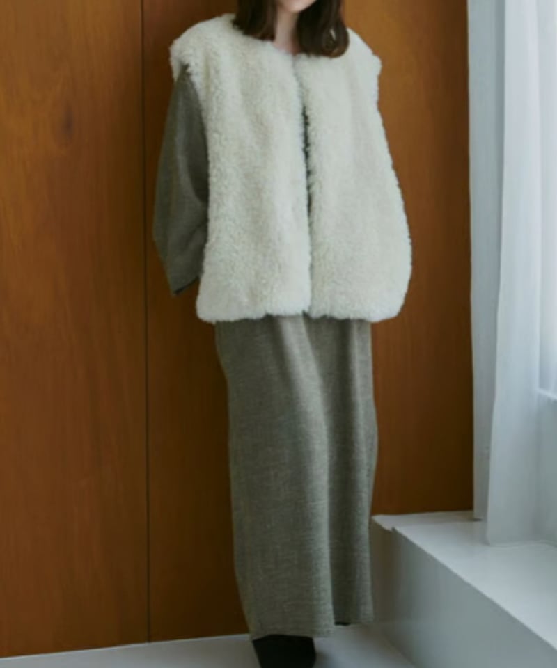 ECO FUR GILET VEST | Le.ema
