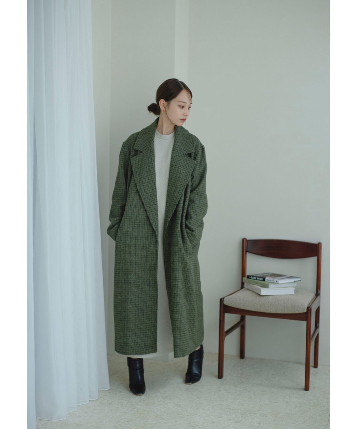 check over coat green 【le.ema-005aw】 | Le.ema