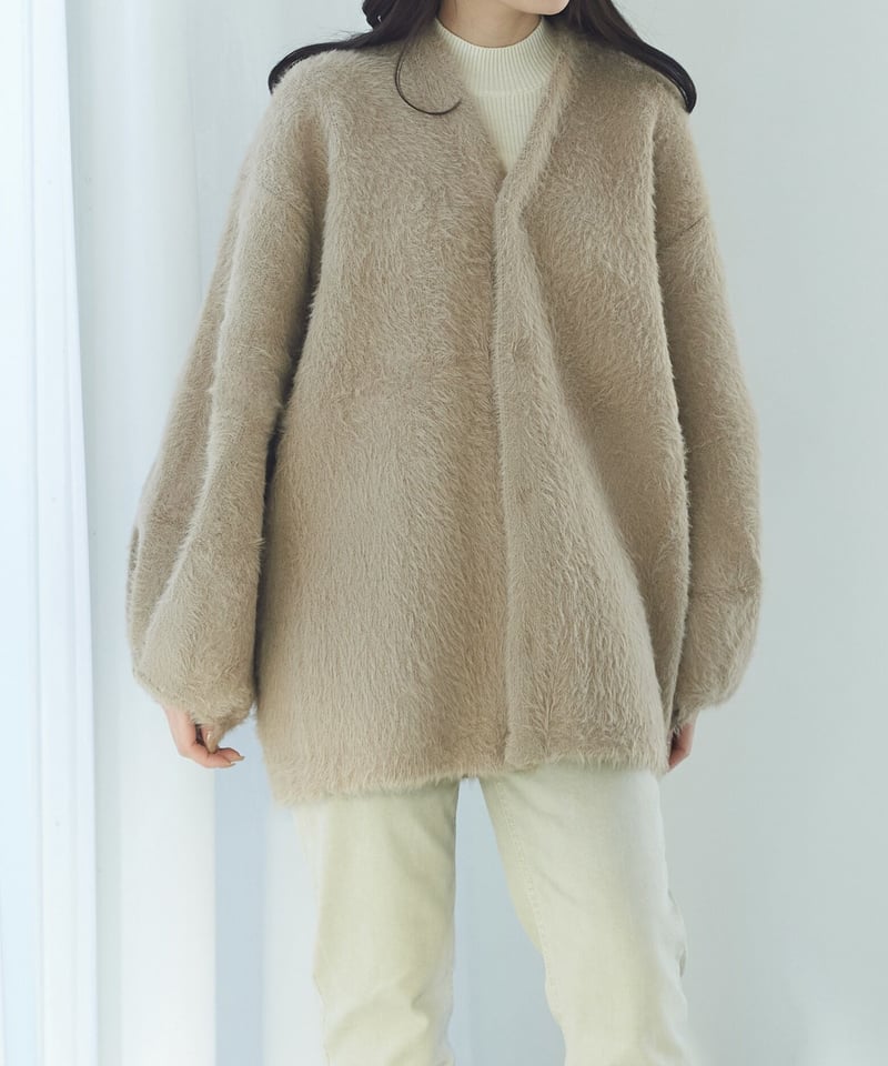 LE.EMA モヘアカーディガン ルエマ mohair cardigan LE.EMA】mohair touch cardigan ルエマ レディース