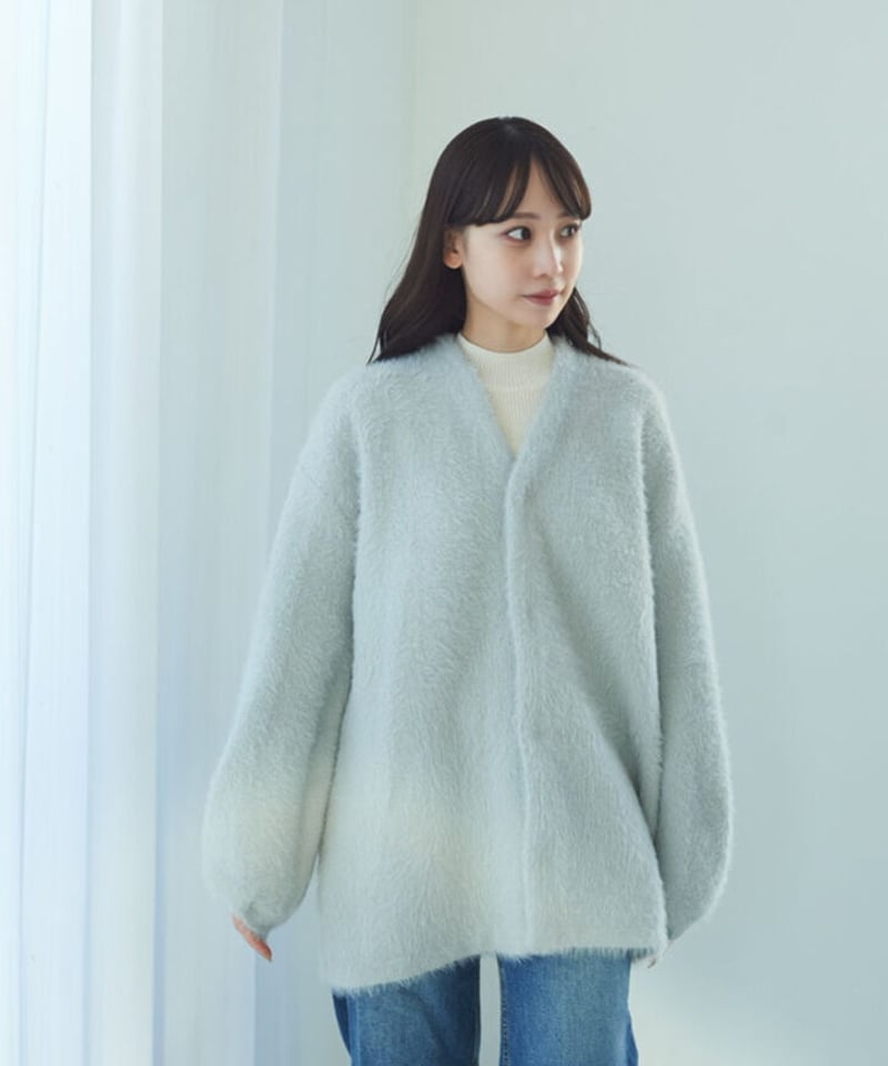 Le.ema unisex mohair touch relax cardigan | Le.ema