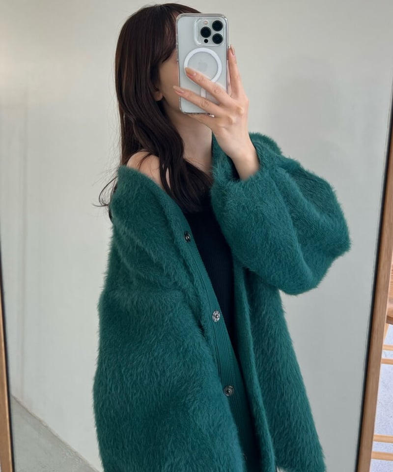 LE.EMA】mohair touch cardigan