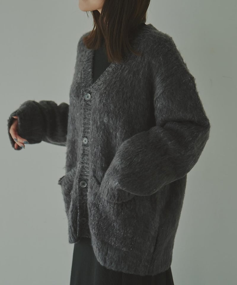 shaggy knit cardigan | Le.ema shaggy knit cardigan | Le.ema