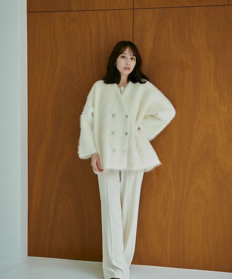 le.ema ルエマ mohair touchボタンカーディガン le.ema ルエマ mohair touch buttoncardigan