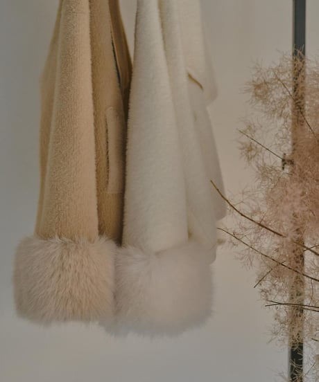 wool fur jacket | Le.ema