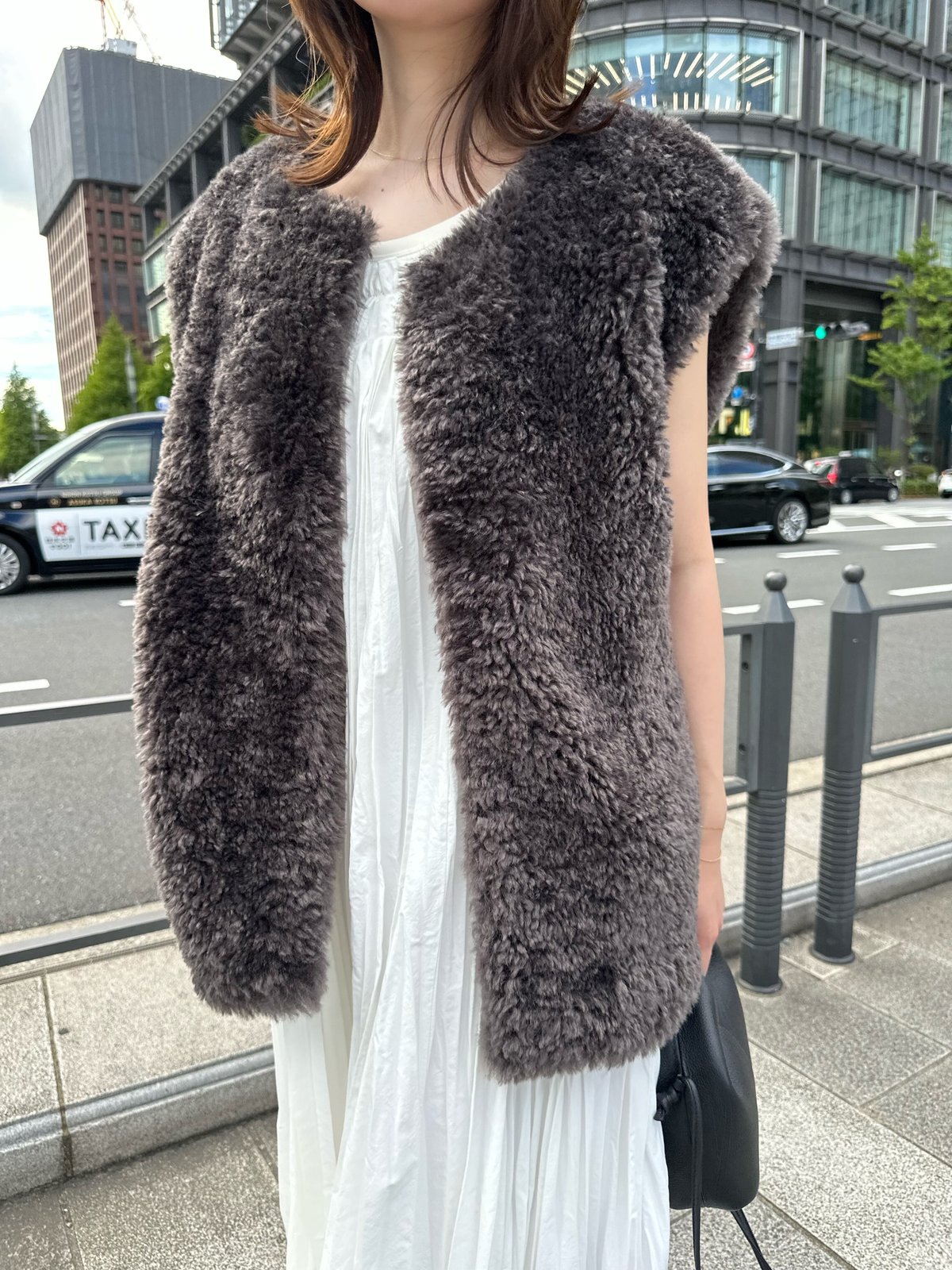 ECO FUR GILET VEST | Le.ema