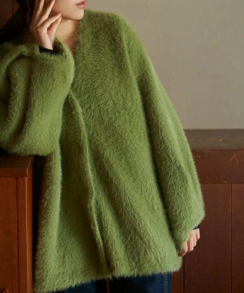 Le.ema original mohair touch relax cardigan | L Le.ema original mohair touch relax cardigan | L