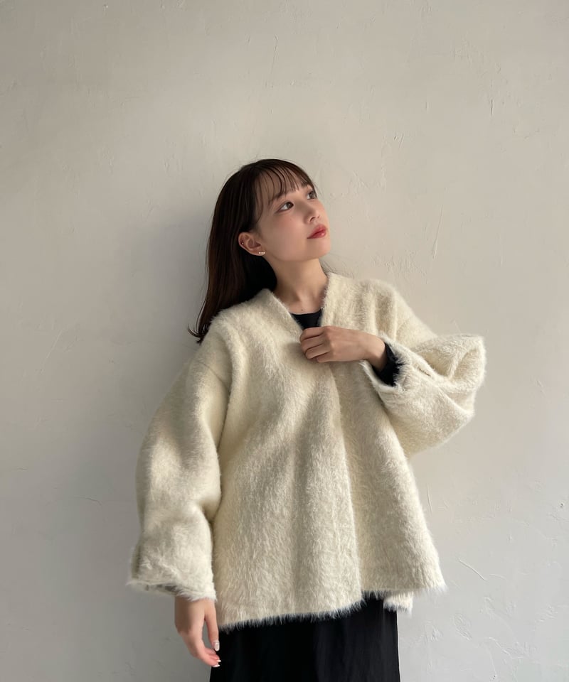 Le.ema mohair touch relax cardigan 【3日以内出荷】 | L...