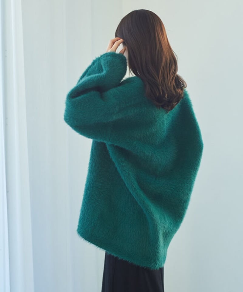 ルエマ mohair touch double cardigan カーディガン