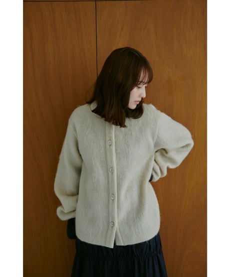 WOOL SHAGGY CARDIGAN