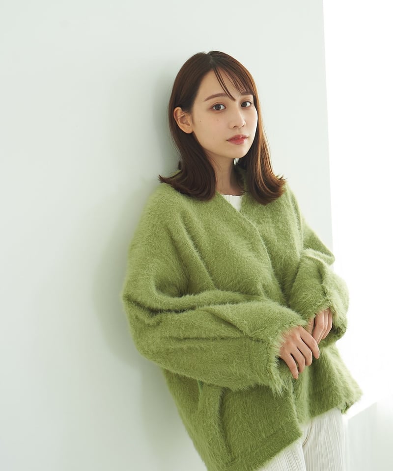 Leema大人気アイテムoriginal mohair touch relax cardigan