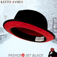 キースアンドジェームズ★Keith & James PRINCE 【Jet Black】 Large with Travel Kit (Hat box)
