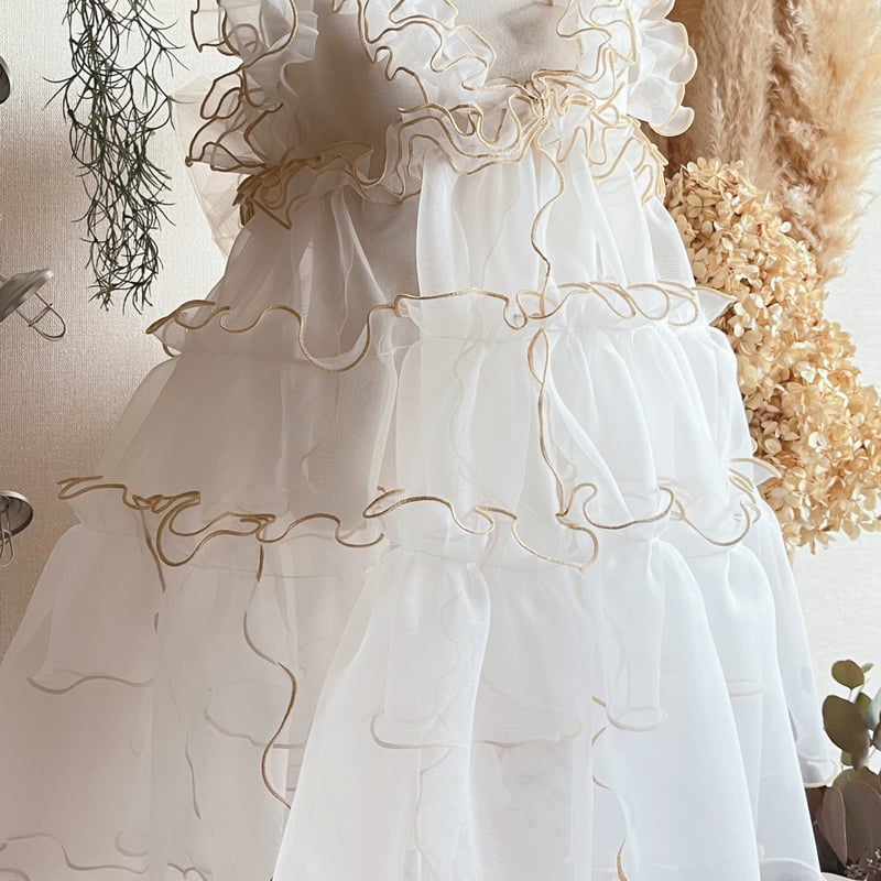 ykchi＊　被布ドレス 七五三用被布 被布ドレス メロウ アンティーク風 | cocoawaffleSTORE