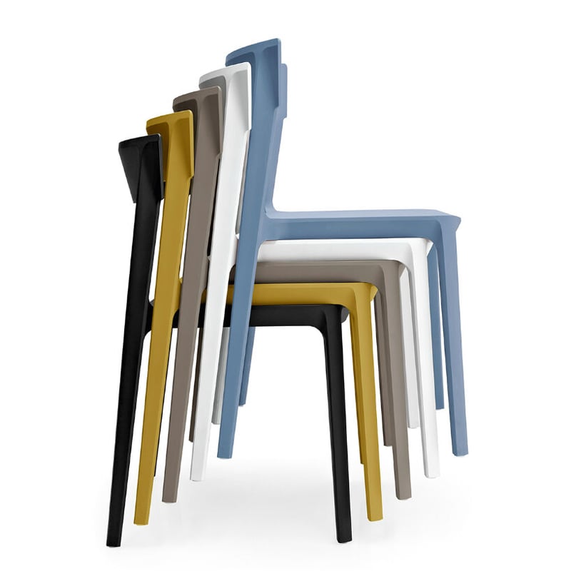 【2脚セット】　 calligaris　 SKINスキン グレー 2脚セット】 calligaris SKINスキン グレー