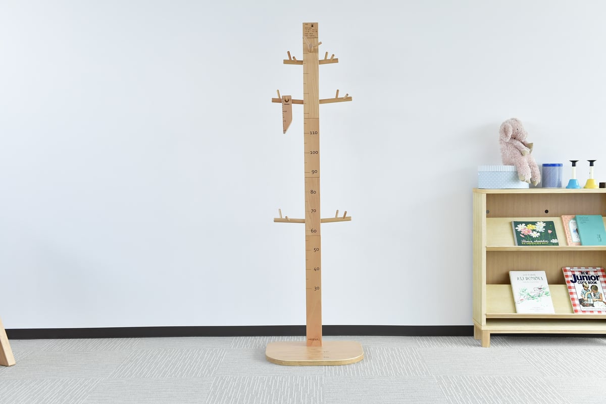 HOPPL ホップル ゲンキメーター 身長計 木製 コートハンガー 子供 ベビー HoppL ホップル GENKI-METER ゲンキメーター 身長計ハンガー | NIMUS
