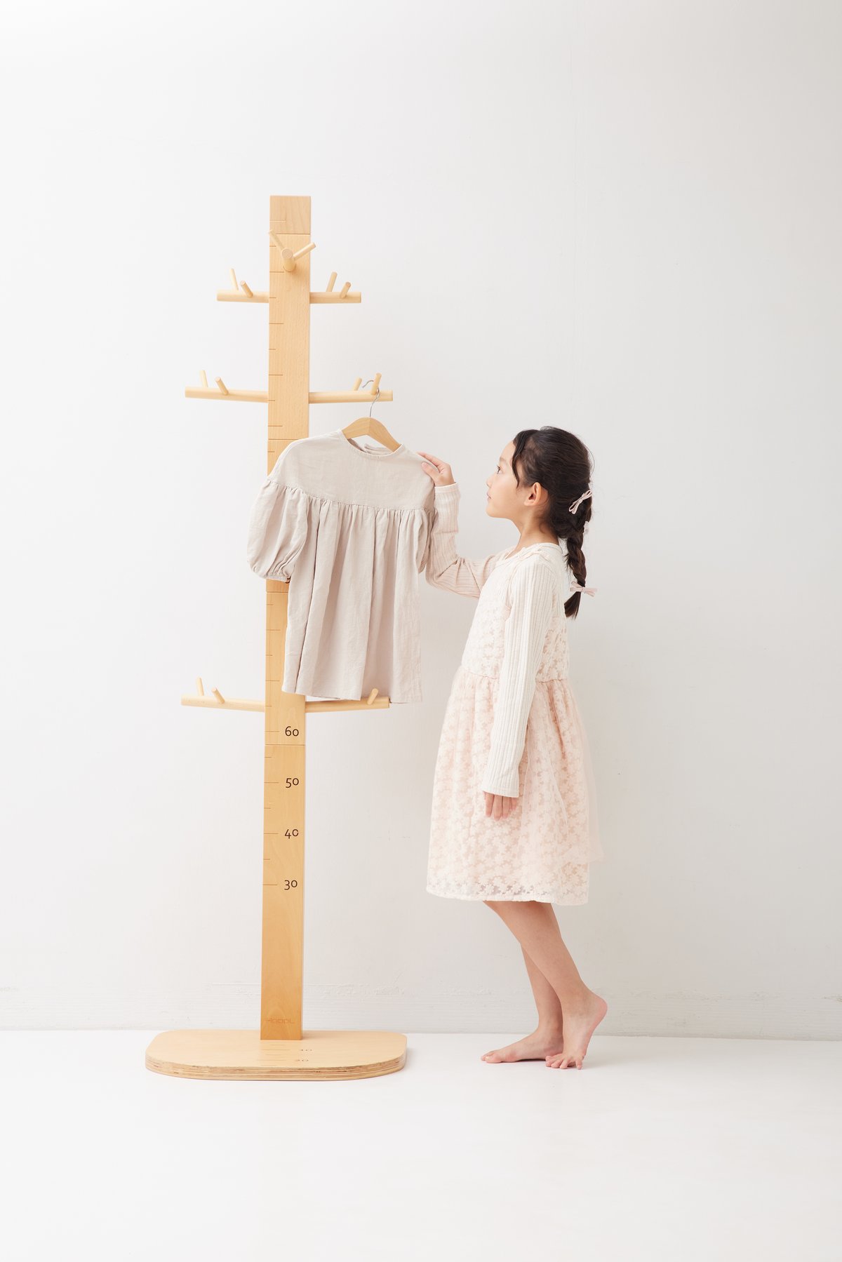 HOPPL ホップル ゲンキメーター 身長計 木製 コートハンガー 子供 ベビー fit=scale-down,w=1200