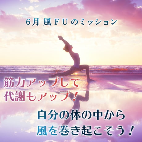 【６月の美のミッション 風 ＦＵ】（銀行振込＆メールでご案内版）