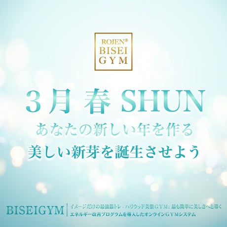 【３月の美のミッション春 SHUN】（クレジット・Paypal＆ダウンロード版）