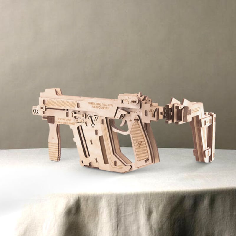 Magife】 木組みパズル《クリスベクター風》輪ゴム銃 | Atelier 3156
