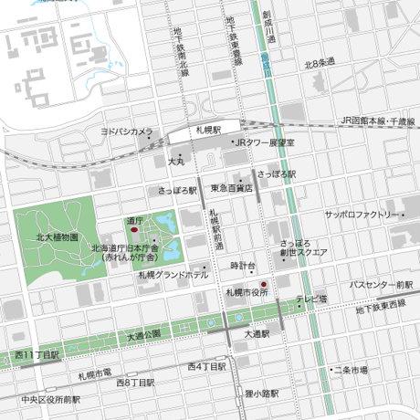 北海道 札幌 マップ PDFデータ