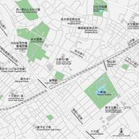 東京 巣鴨・駒込 ベクター地図データ(eps) 日本語/英語 並記版