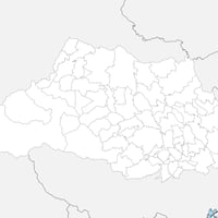 無料●埼玉県 白地図 市区町村別 フリー素材