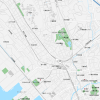 千葉 千葉駅周辺 ベクター地図データ(eps) 日本語