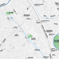 東京 恵比寿・代官山・中目黒 ベクター地図データ(eps) 繁体語/英語 並記版