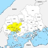 広島県 市区町村別 白地図データ（eps）
