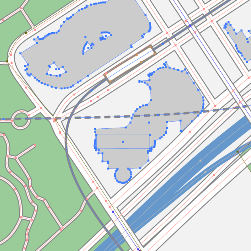 東京 お台場 ベクター地図データ(eps) 日本語 | 地図素材を